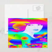 Abstrakter Farbtraum Postkarte (Vorne/Hinten)