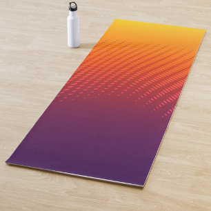 Abstrakter Farbverlauf mit violettem Punkt Yogamatte