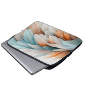 Abstrakter Federfluss – Sanfte Eleganz Laptopschutzhülle (Vorne Knopf)