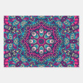 Abstrakter Feiertagsjammer: Nahtlos festlich Geschenkpapier Set (Vorderseite 2)