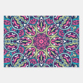 Abstrakter Feiertagsjammer: Nahtlos festlich Geschenkpapier Set (Vorderseite)