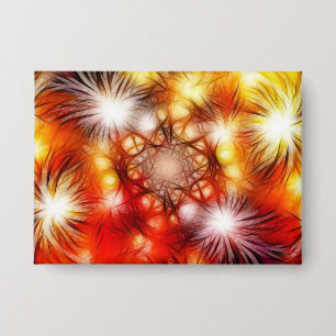 Abstrakter Feuerwerk-Sterne-Hintergrund Button