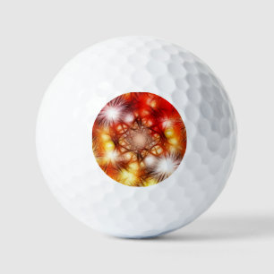 Abstrakter Feuerwerk-Sterne-Hintergrund Golfball