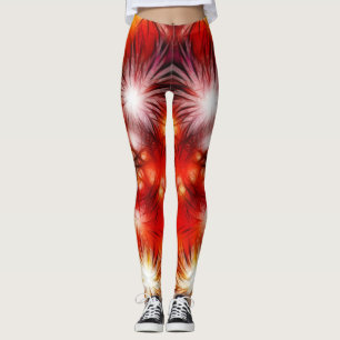 Abstrakter Feuerwerk-Sterne-Hintergrund Leggings