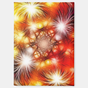 Abstrakter Feuerwerk-Sterne-Hintergrund Magnet