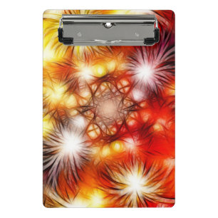 Abstrakter Feuerwerk-Sterne-Hintergrund Mini Klemmbrett