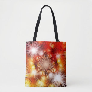 Abstrakter Feuerwerk-Sterne-Hintergrund Tasche