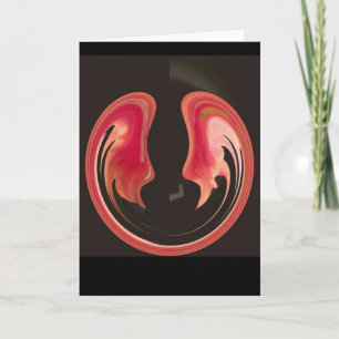 Abstrakter Firebird Feiertagskarte