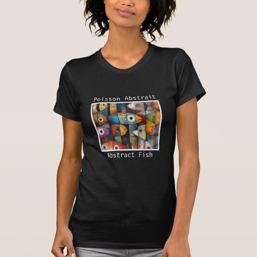 Abstrakter Fisch Damen T-Shirt (Vorderseite)
