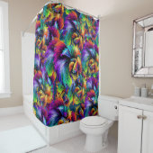 Abstrakter Fisch Duschvorhang (Beispiel)