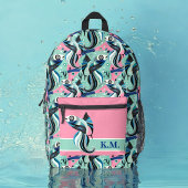 Abstrakter Fisch gemustert Bedruckter Rucksack