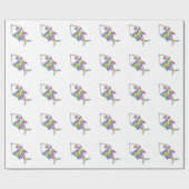 Abstrakter Fisch Geschenkpapier (Flach)