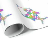 Abstrakter Fisch Geschenkpapier (Rolleneckpunkt)