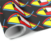 Abstrakter Fisch Geschenkpapier (Rolleneckpunkt)