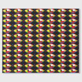 Abstrakter Fisch Geschenkpapier (Flach)