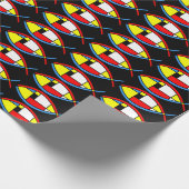 Abstrakter Fisch Geschenkpapier (Ecke)