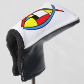 Abstrakter Fisch Golf Headcover (3/4 Vorderseite)