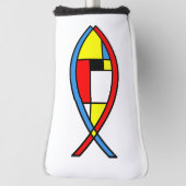 Abstrakter Fisch Golf Headcover (Rotieren 90)