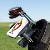 Abstrakter Fisch Golf Headcover (In Situ)
