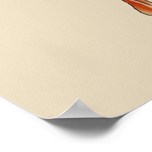 Abstrakter Fisch, Jersey Shore Poster (Ecke)