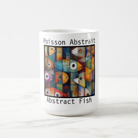 Abstrakter Fisch Kaffeetasse (Mittel)