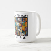 Abstrakter Fisch Kaffeetasse (VorderseiteRechts)