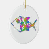 Abstrakter Fisch Keramikornament (Rechts)