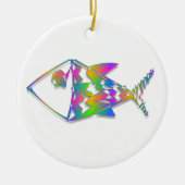 Abstrakter Fisch Keramikornament (Vorne)
