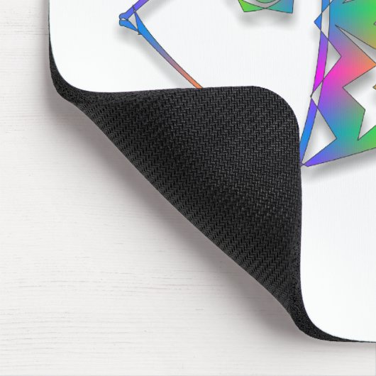 Abstrakter Fisch Mousepad (Ecke)