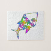 Abstrakter Fisch Puzzle (Horizontal)