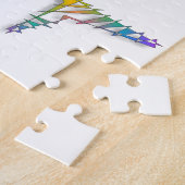 Abstrakter Fisch Puzzle (Seite)