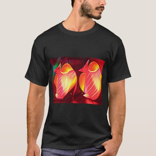 Abstrakter Fisch T-Shirt (Vorderseite)