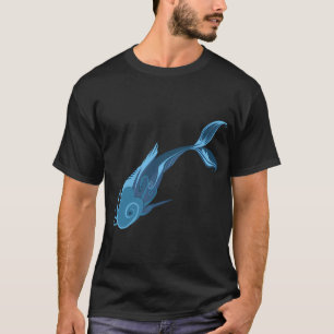 Abstrakter Fisch T-Shirt