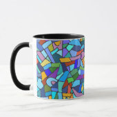 Abstrakter Fleck-Glasentwurf Tasse (Links)