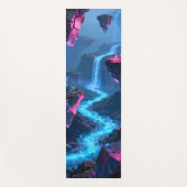 Abstrakter fließender Fluss Yogamatte (Vorderseite)