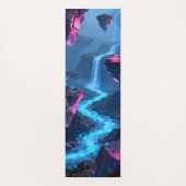 Abstrakter fließender Fluss Yogamatte (Rückseite)