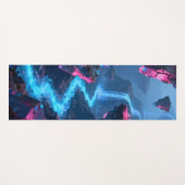 Abstrakter fließender Fluss Yogamatte (Vorderseite (Horizontal))