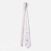 Abstrakter floral jüdischer Star Krawatte (Rückseite)