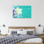 ABSTRAKTER FLORAL STAR Bat Mitzvah Sign-In Board Leinwanddruck (Insitu (Schlafzimmer))