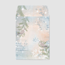 Abstrakter Floraler Botanischer Versandkuvert Umsc