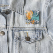 abstrakter floraler Trucker Hat Button (Beispiel)