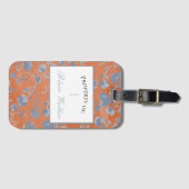 Abstrakter floraler Wasserfarben - Akryllischer Ge Gepäckanhänger (Vorderseite (Horizontal))