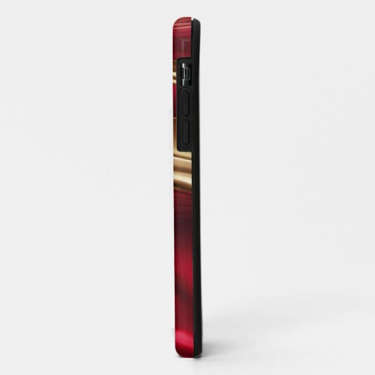 Abstrakter Flow Art-Red und Gold Case-Mate iPhone Hülle (Hinten/Links)
