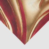 Abstrakter Flow Art-Red und Gold- Seidenpapier (Ausschnitt)