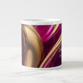 Abstrakter Fluss Art-Motivierend- Jumbo-Tasse (Vorderseite)
