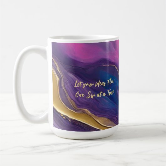 Abstrakter Fluss Art Motivierend - Kaffeetasse (Links)