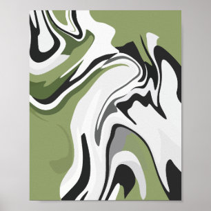 Abstrakter Fluss der Natur Poster