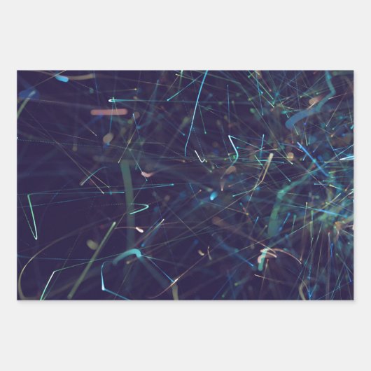 abstrakter Fluss Geschenkpapier Set (Vorderseite)