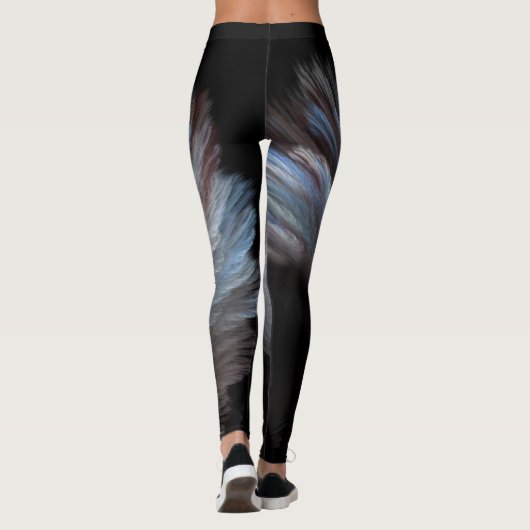 Abstrakter Fluss Leggings (Rückseite)