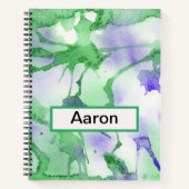 Abstrakter Fluss Notizblock (Vorderseite)